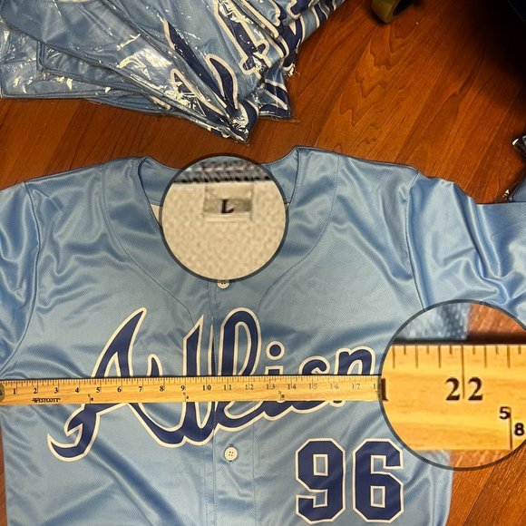 ATLiens Outkast Andre 3k Atlanta Braves Powder Blue Jersey FULLY SUBLIMATED - Picture 13 of 15